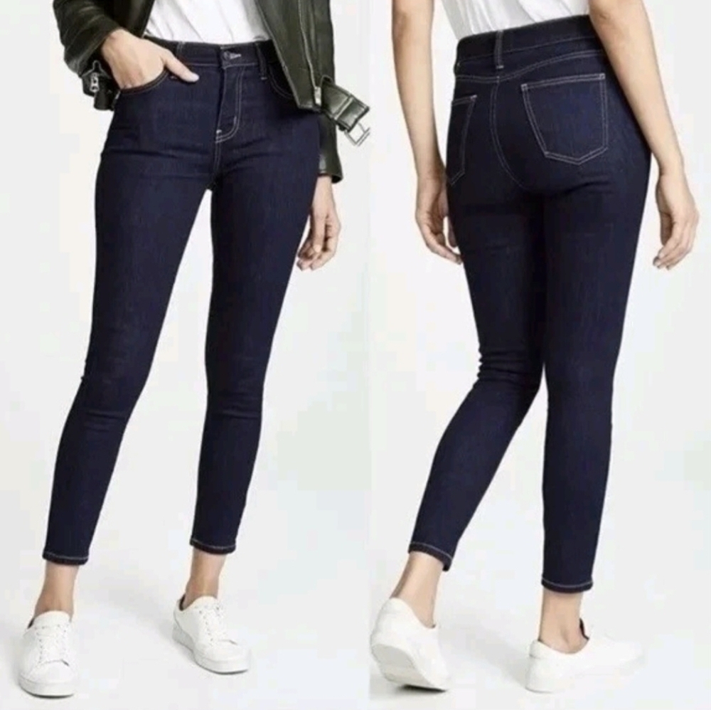 Current Elliot the  Stiletto Skinny Ankle Jeans 25 Dark Wash Denim